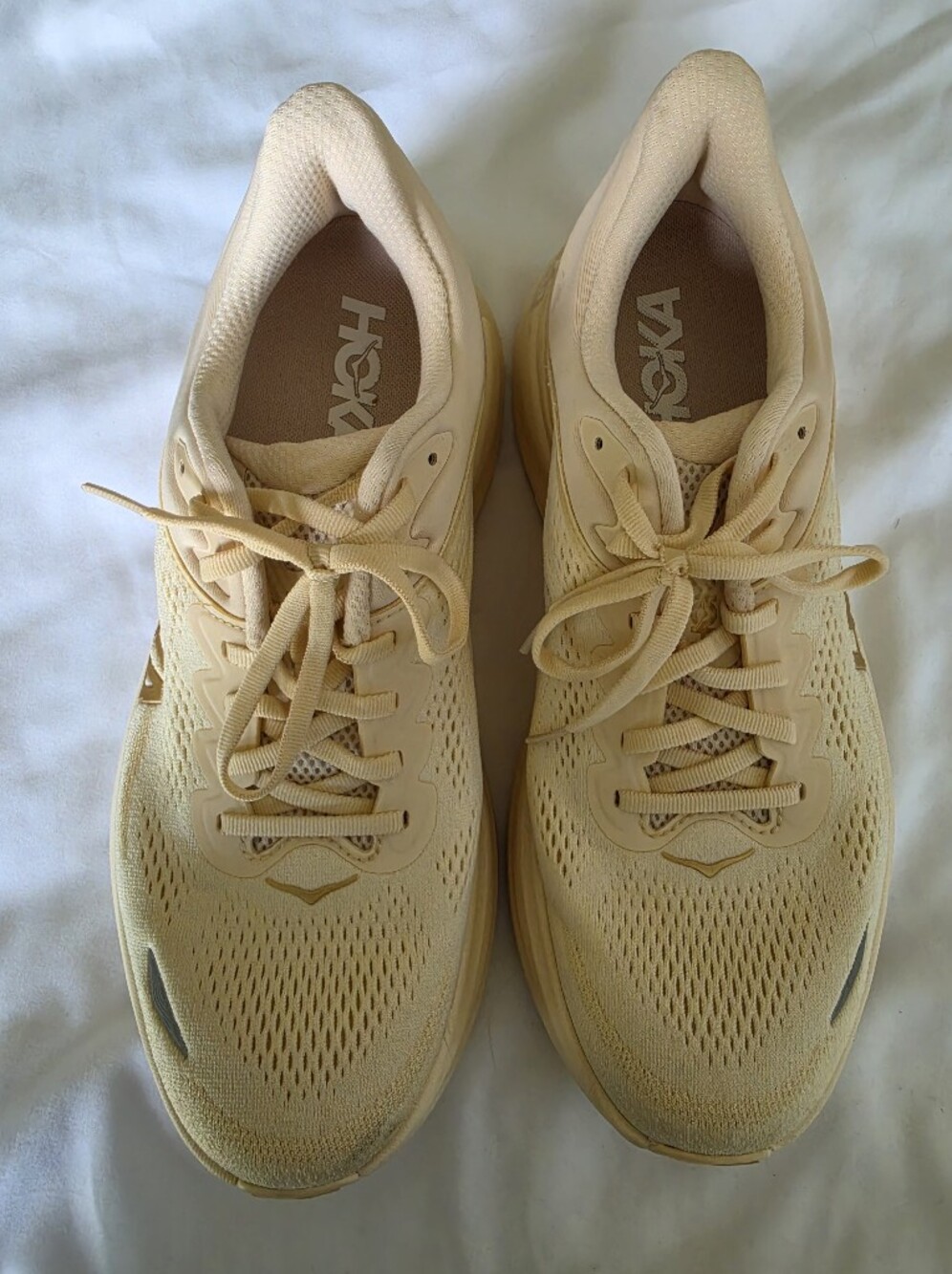 Hoka Women's Bondi 9 Running Shoe - Women's Size 10 Medium, Vanilla/Birch - Picture 2 of 4